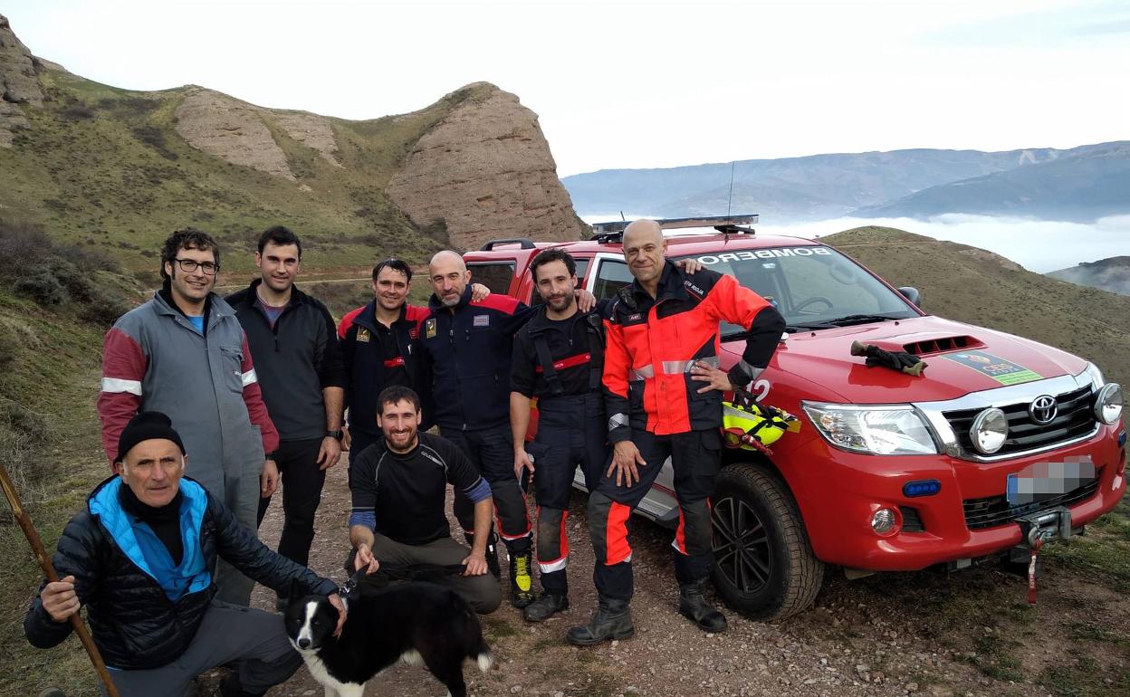 Un rescate muy especial en las peñas de Tobía