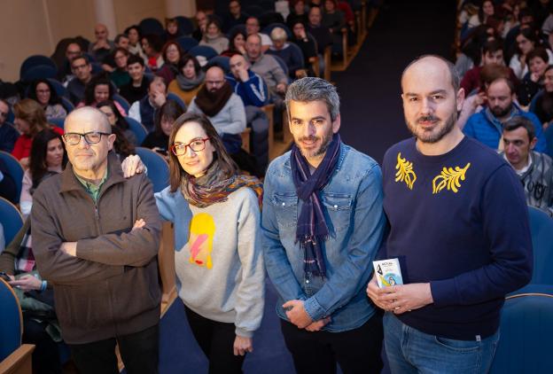 José Antonio Mourenza, Arantxa Soroa, Diego Iturriaga y Alejandro Alcaraz.