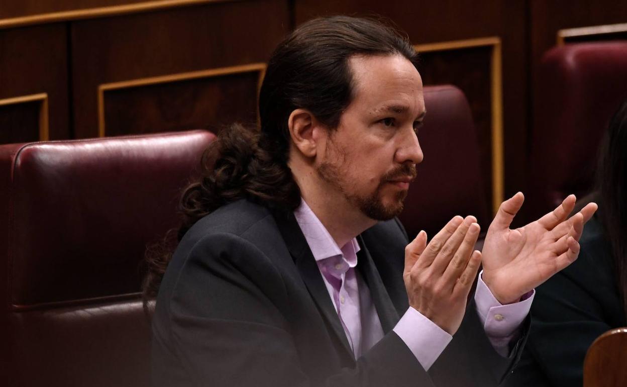 El líder de Unidas Podemos, Pablo Iglesias. 