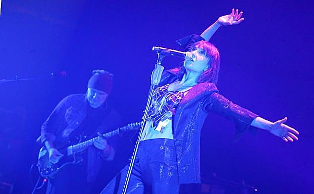 Imagen de la actuación de Amaral.