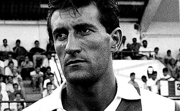 Quique Setién, cuando era jugador del Logroñés