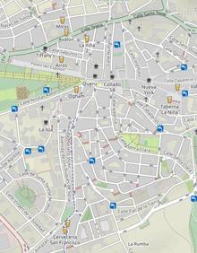 Imagen secundaria 2 - Mapa de los carriles bici en Pamplona, Burgos y Soria, siendo esta última la ciudad que menos dispone