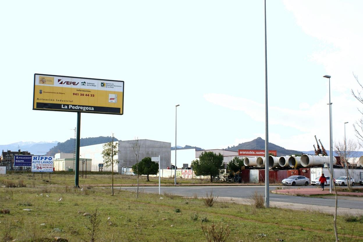 Vista del polígono industrial La Pedregosa de Nájera, para el que se buscan mejoras.