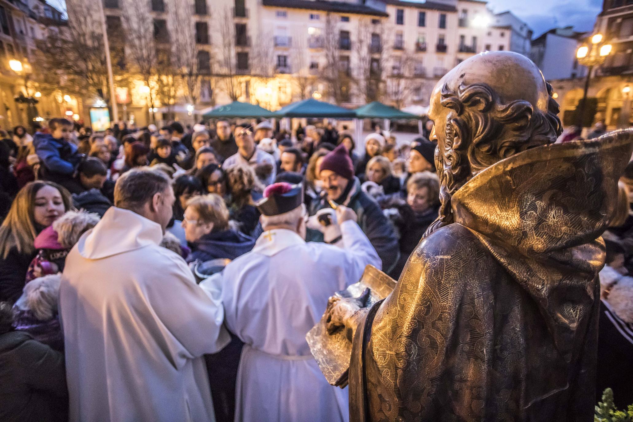 Bendición de los animales en Logroño en el día de San Antón