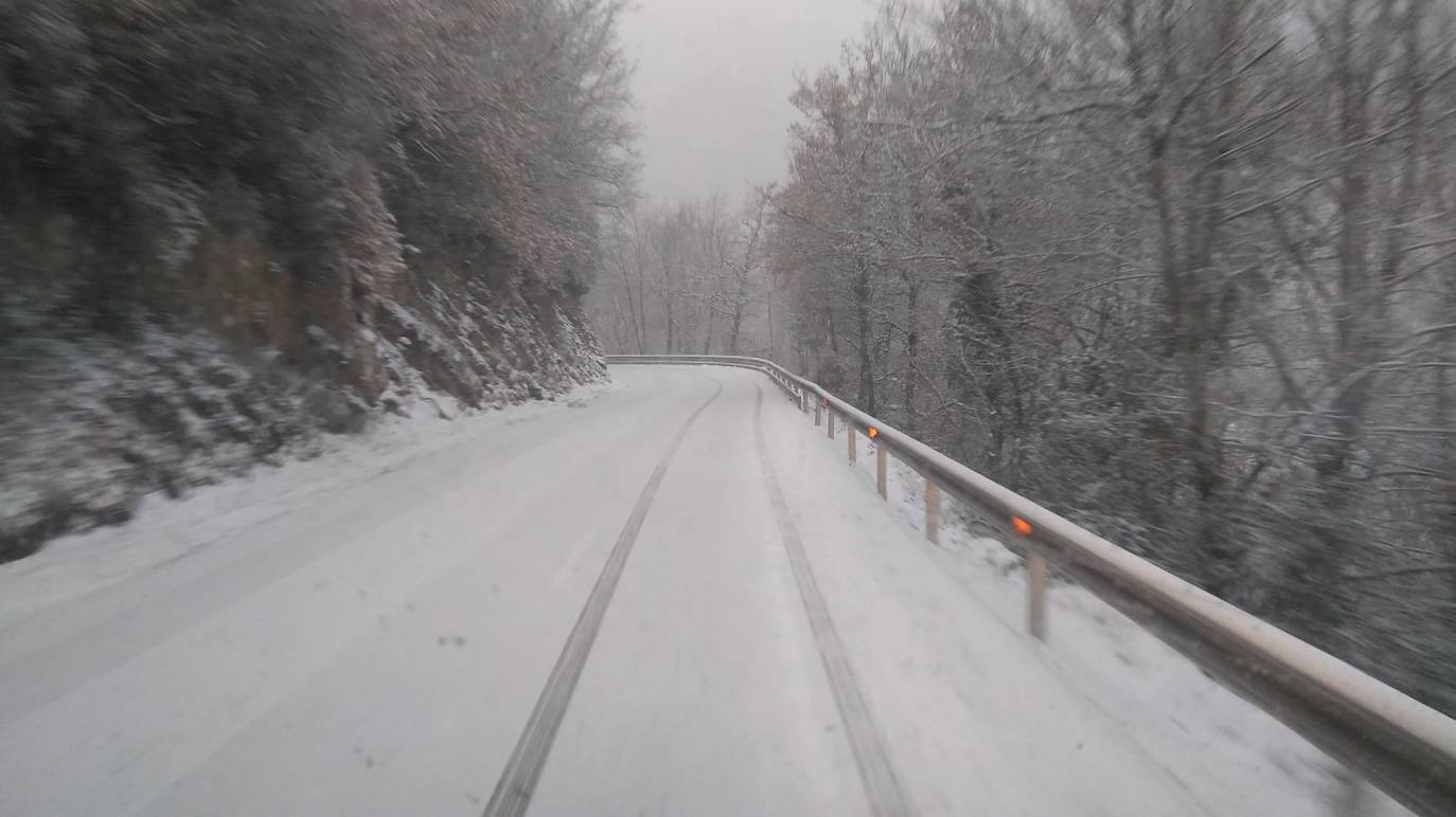 Tal y como anunció ayer la Aemet, los riojanos somos testigos hoy de la alerta amarilla por nieve