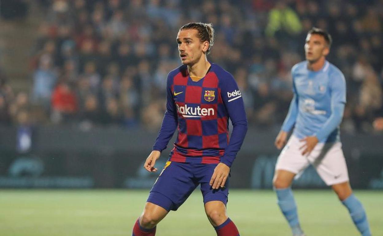 Antoine Griezmann, durante el partido contra el Ibiza. 