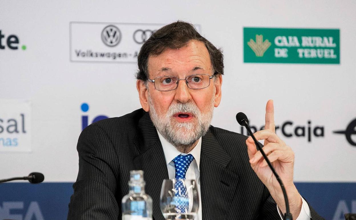 El expresidente del Gobierno Mariano Rajoy . 