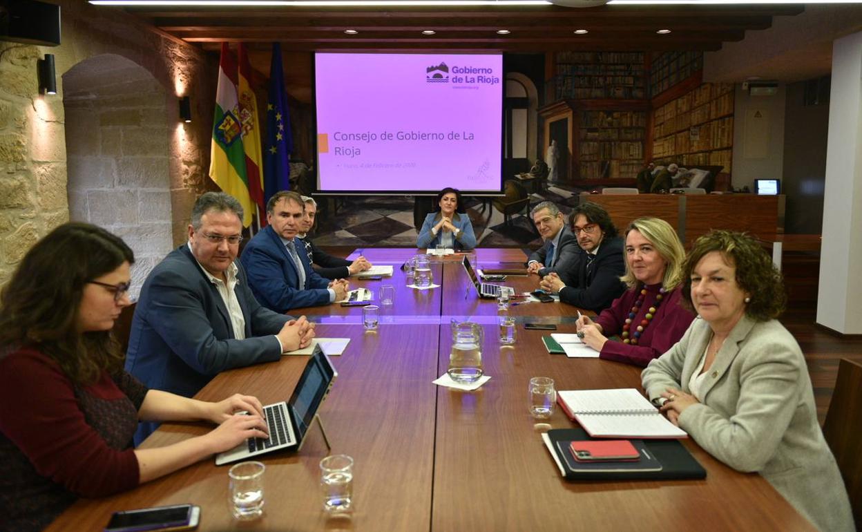 Reunión del Consejo de Gobierno en Haro. 