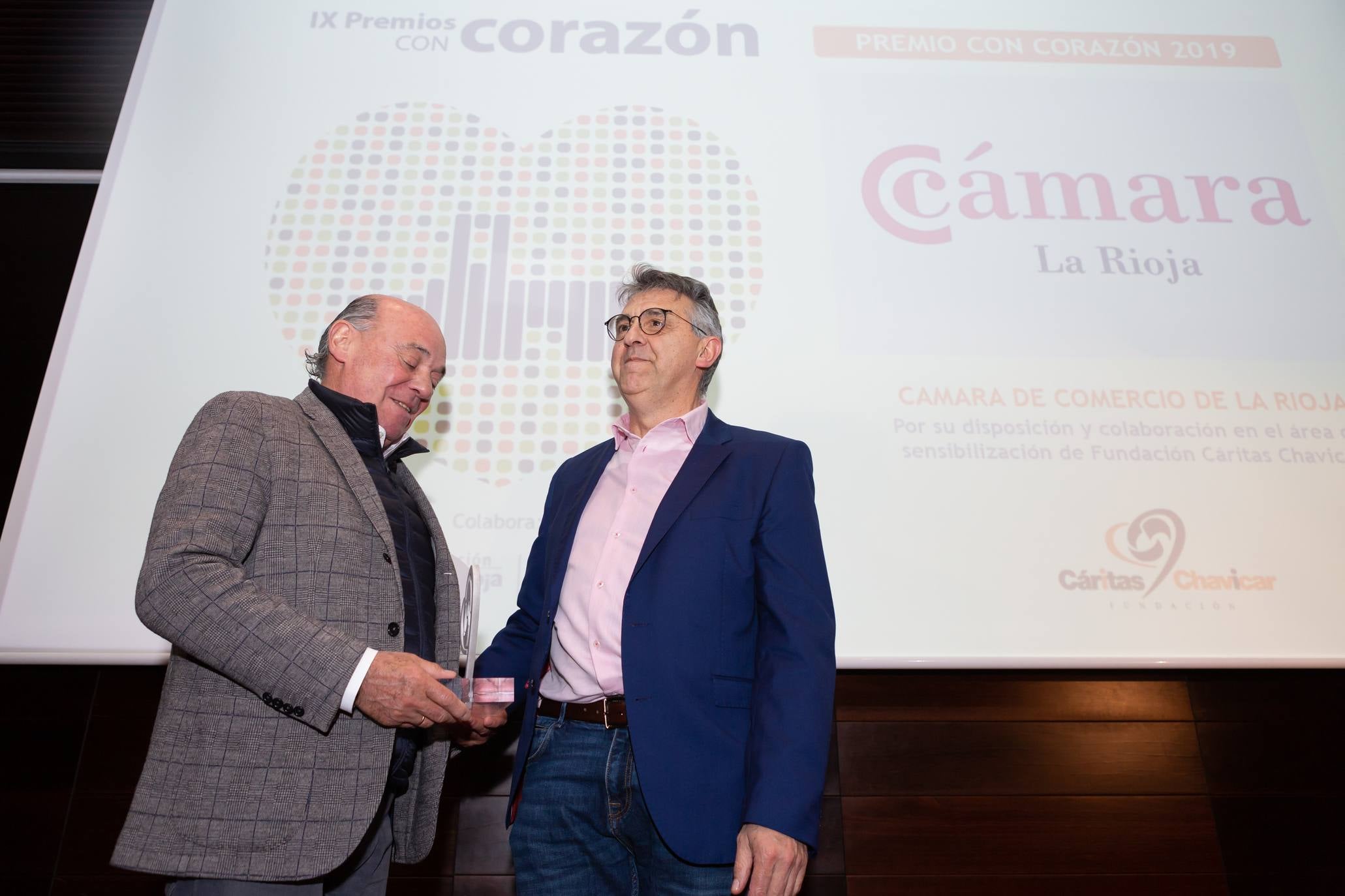 Fotos: La Fundación Cáritas Chavicar entrega sus IX Premios con Corazón a ESD, Lares La Rioja y la Cámara de Comercio