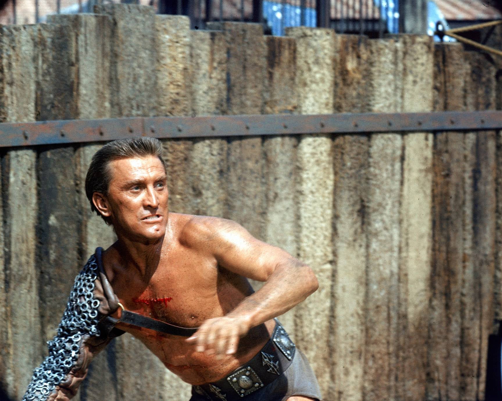 Kirk Douglas en otra escena de la película 'Espartaco'.