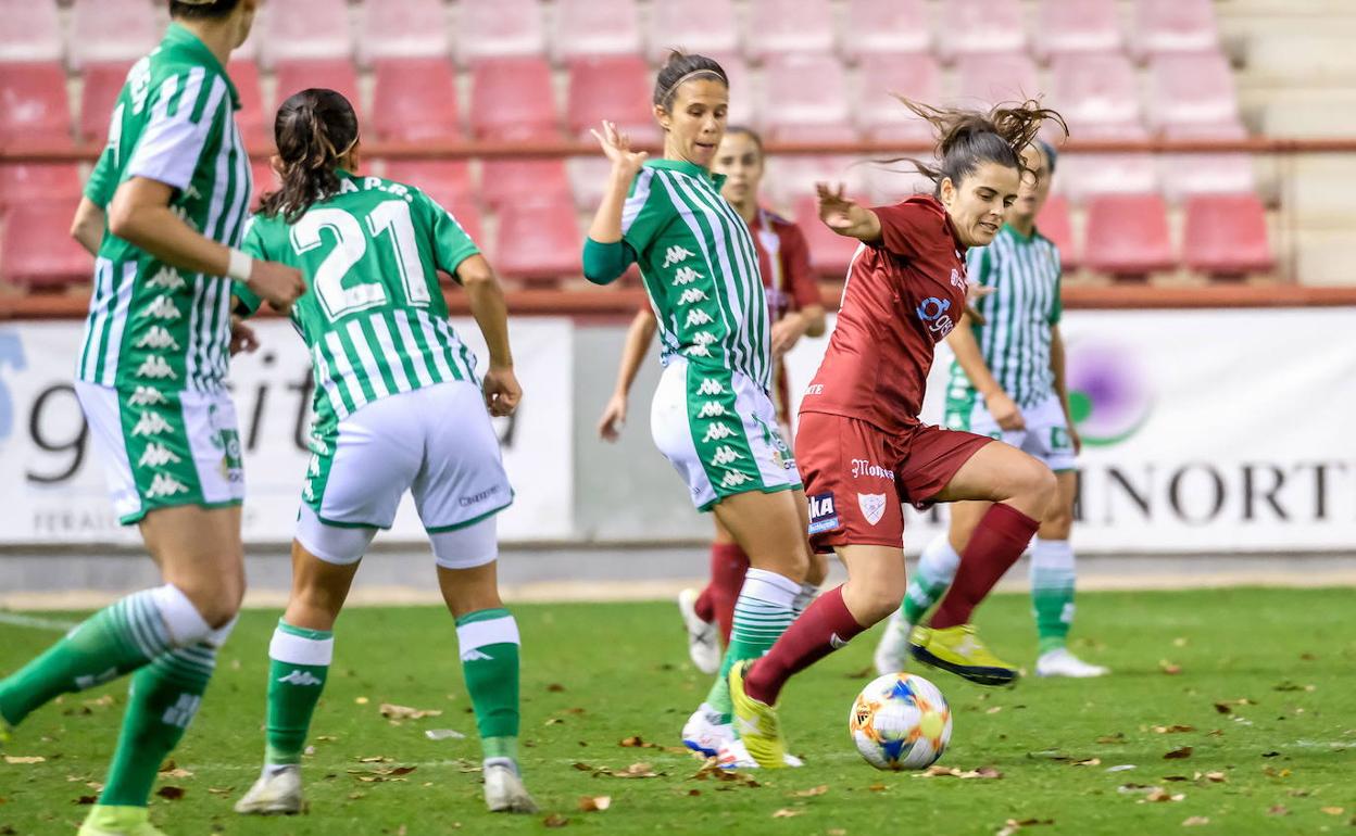 Partido de Liga que enfrentó al EDF y al Betis en Las Gaunas. 