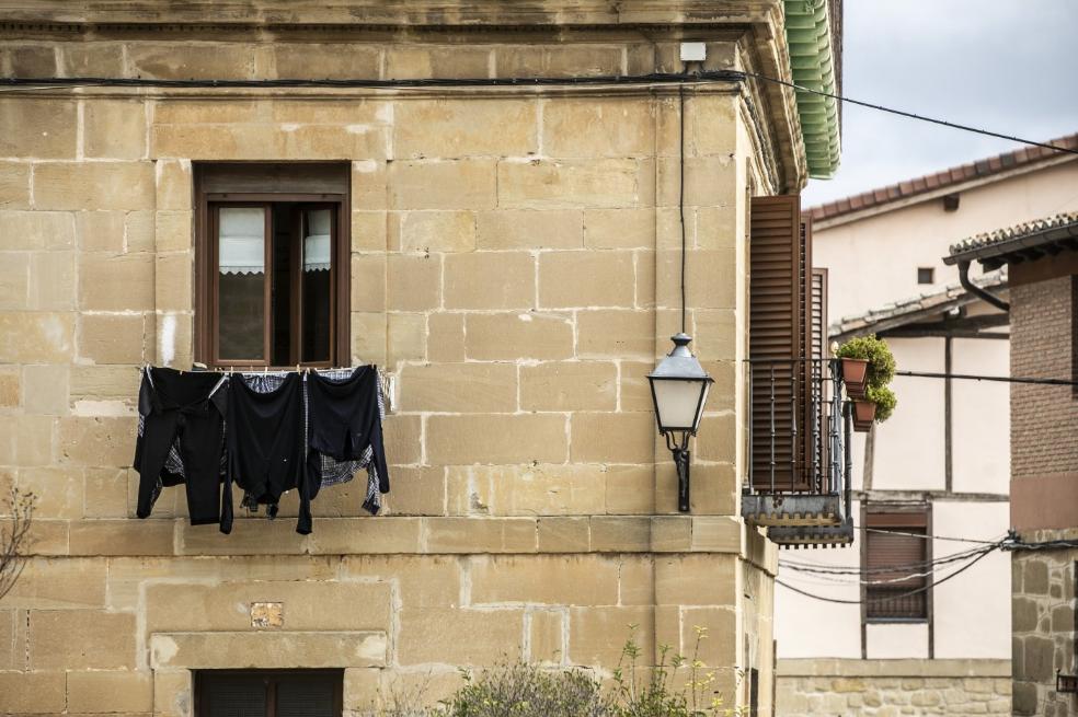 Briñas, una imagen del pueblo. 