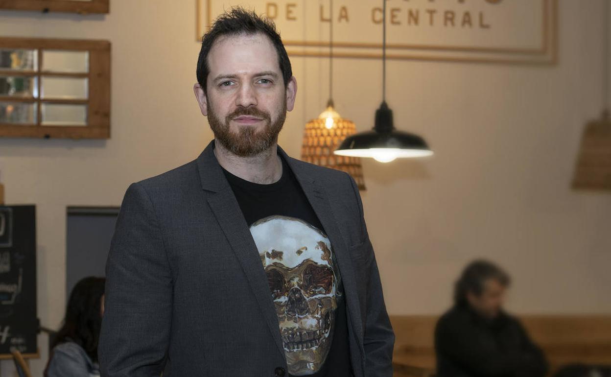 Joe Abercrombie en su reciente visita a Madrid para presentar su nuevo libro. 