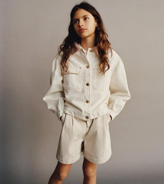 Ava Salazar posa para la nueva campaña de Zara Kids.