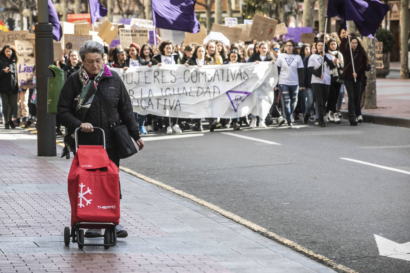 Fotos: 8M: Cientos de estudiantes se manifiestan para reinvidicar la igualdad en la educación