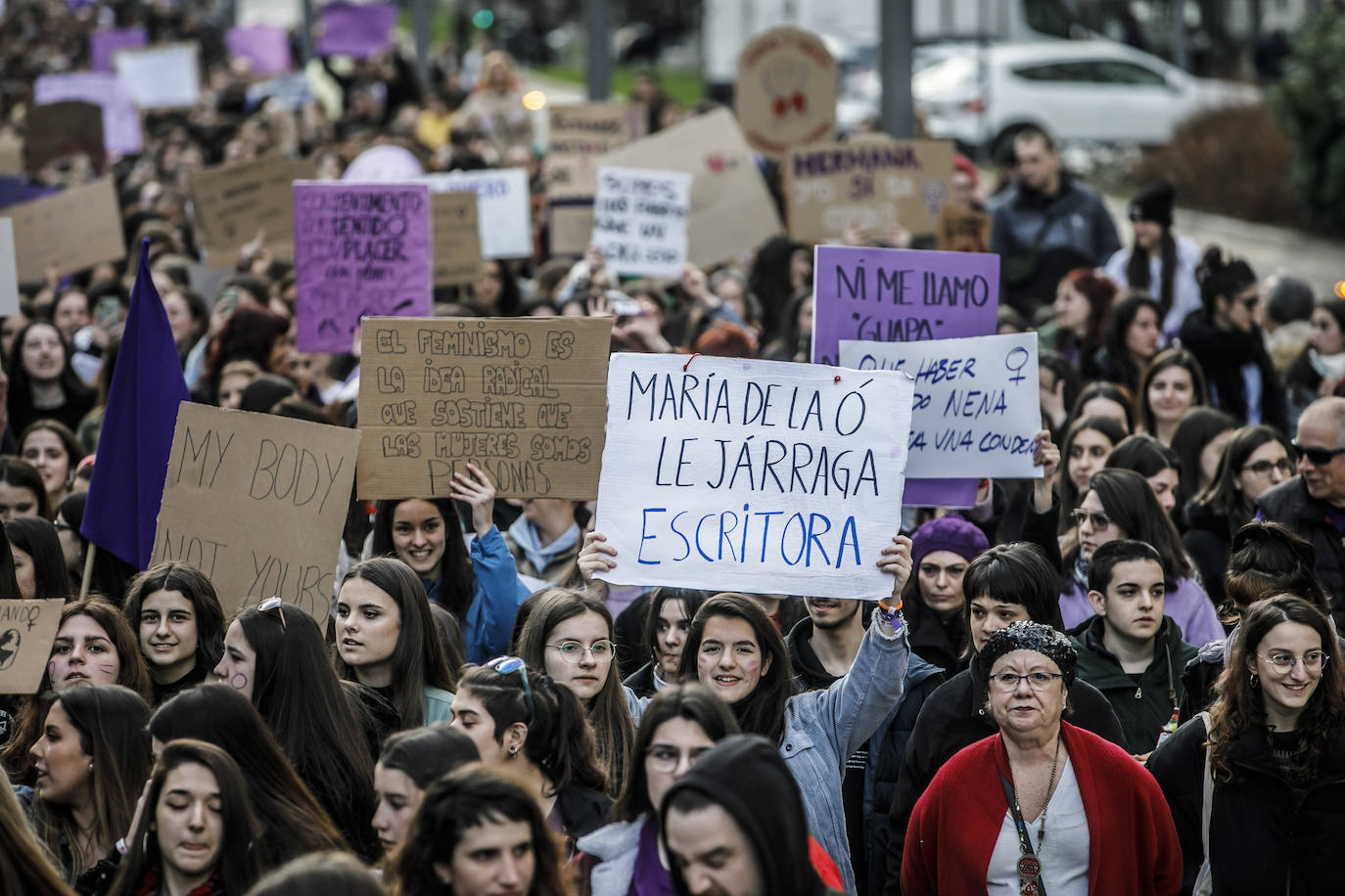 Fotos: 8M: Manifestación del Día Internacional de la Mujer en Logroño