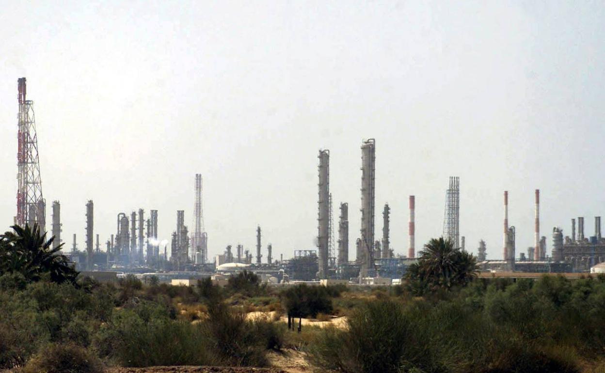 Planta de la compañía estatal saudí, Aramco 