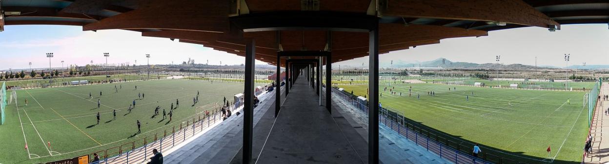 Vista panorámica de las instalaciones de la Ciudad del fútbol de Pradoviejo. 