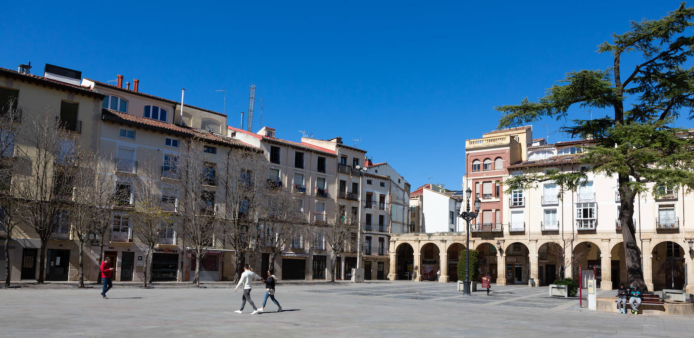 Fotos: Sábado atípico en Logroño por el coronavirus (I)