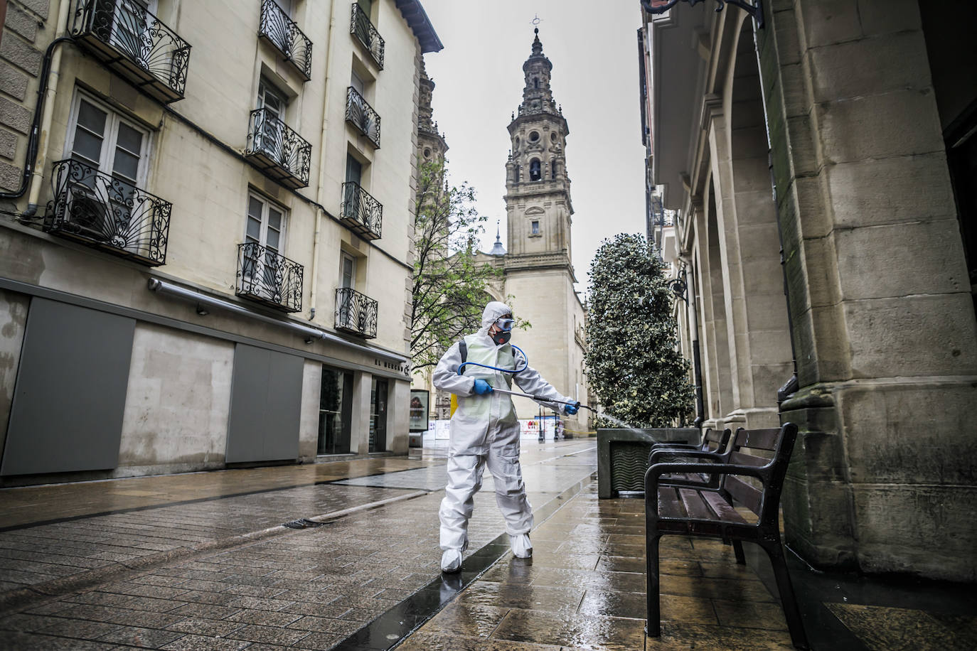 Fotos: La limpieza de la UME en Logroño