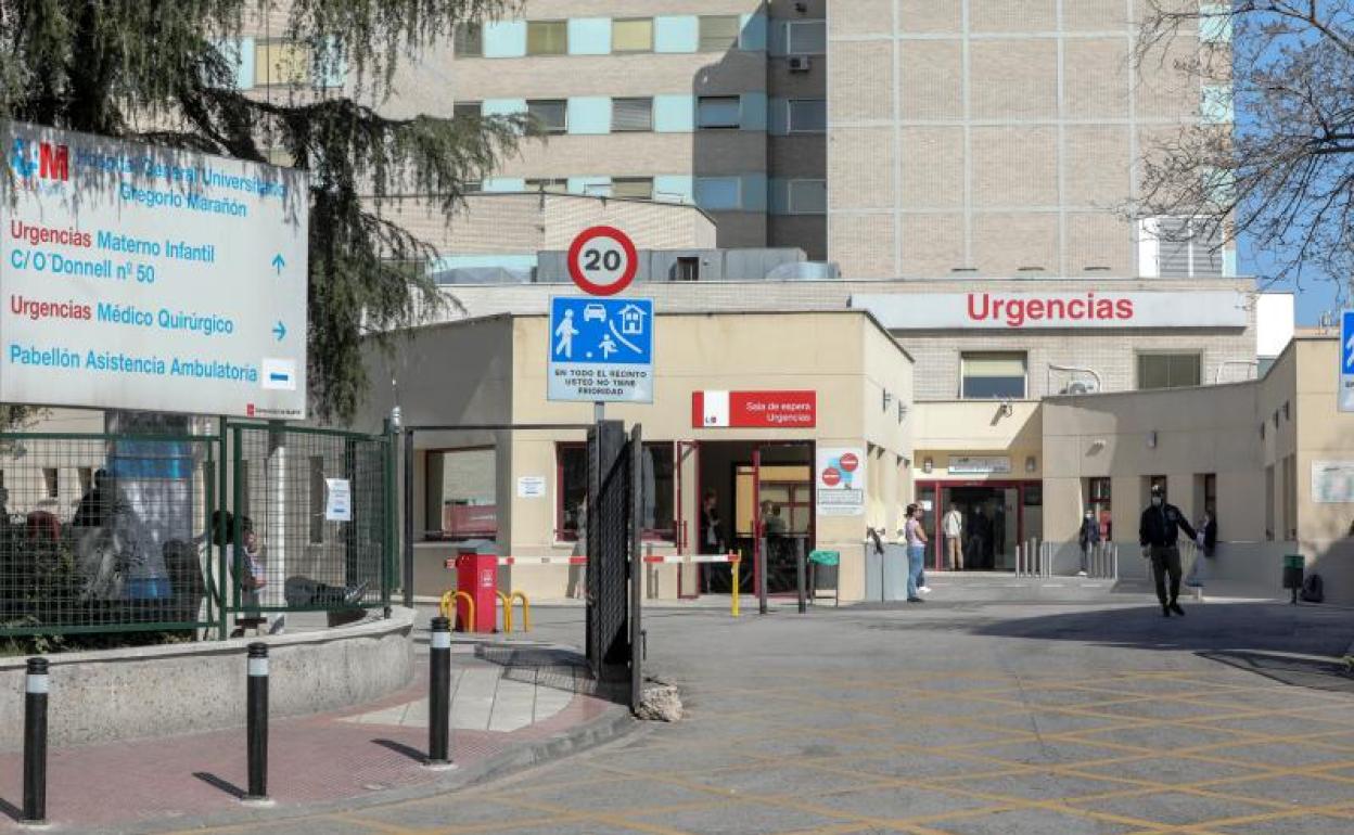 Puerta de Urgencias del Hospital Gregorio Marañón