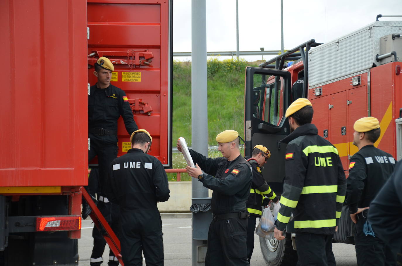 Fotos: Tareas de desinfección de la UME en Calahorra