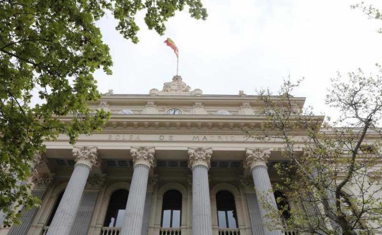 Exterior de la Bolsa de Madrid 