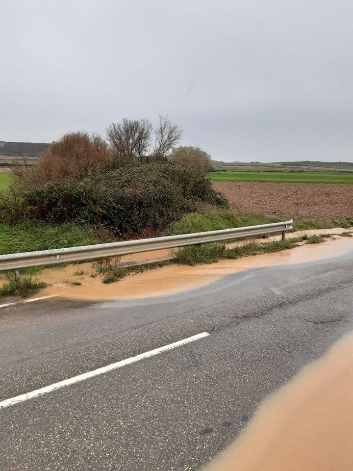 Fotos: La lluvia provoca inundaciones en el regadío de Corera