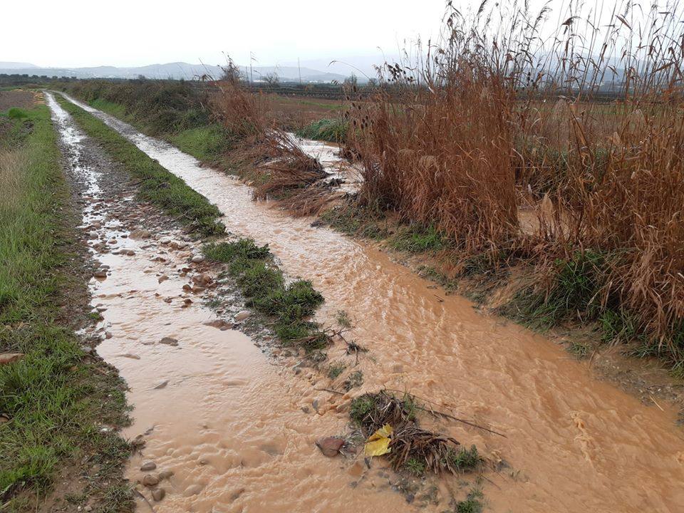 Fotos: La lluvia provoca inundaciones en el regadío de Corera