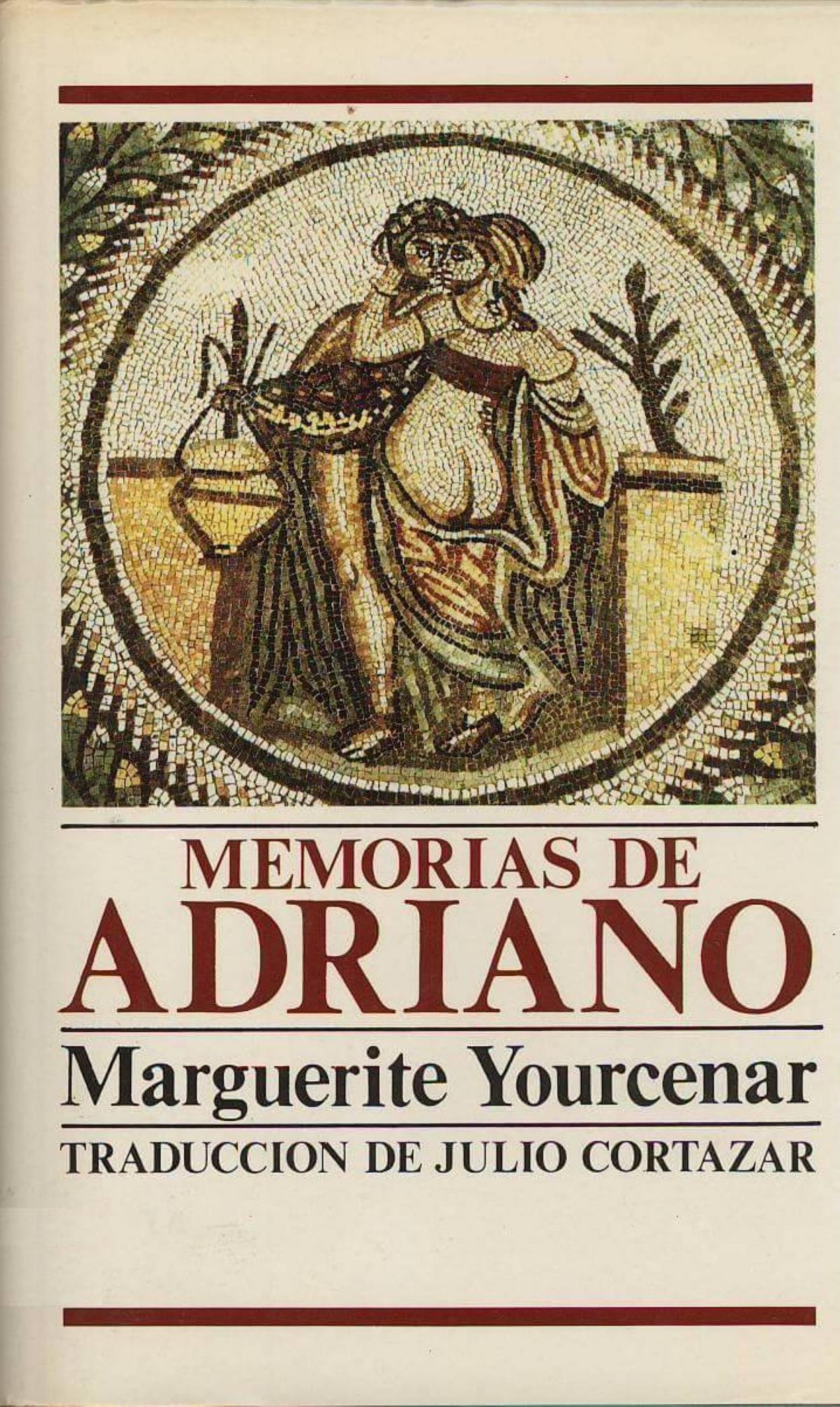 La portada del libro 'Memorias de Adriano'. 