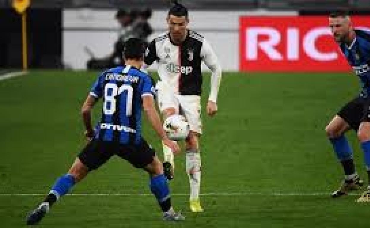 Cristiano Ronaldo, durante un partido con la Juventus. 