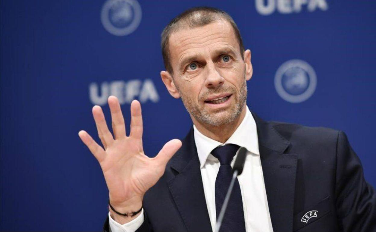 Aleksander Ceferin, presidente de la UEFA. 