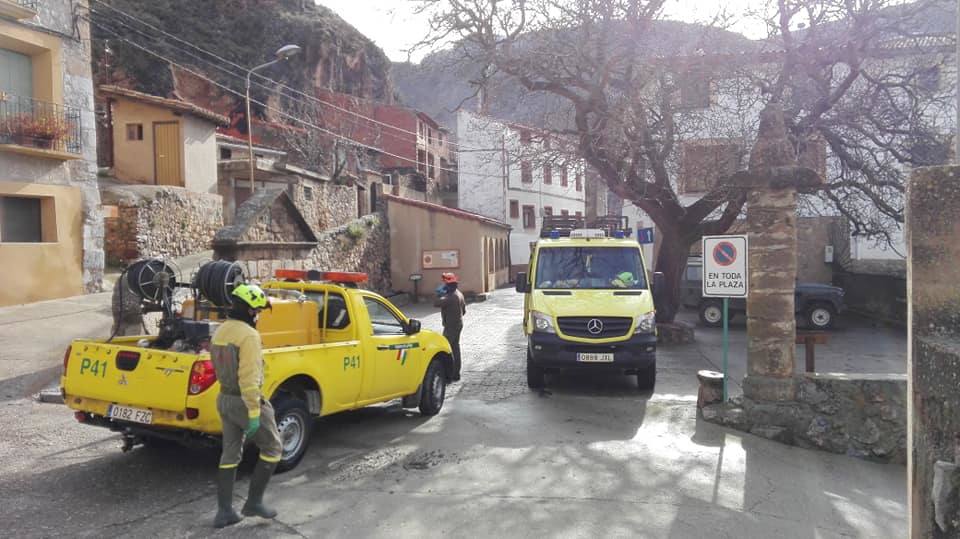 Coronavirus en La Rioja: Fotos: Desifección en la comarca de Cervera