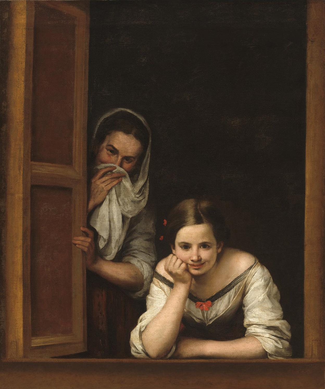 'Mujeres en la ventana', obra de Murillo, propiedad de la National Gallery of Art de Washington (Estados Unidos).