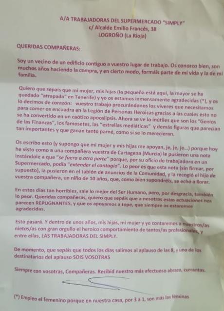 Imagen - La carta original.