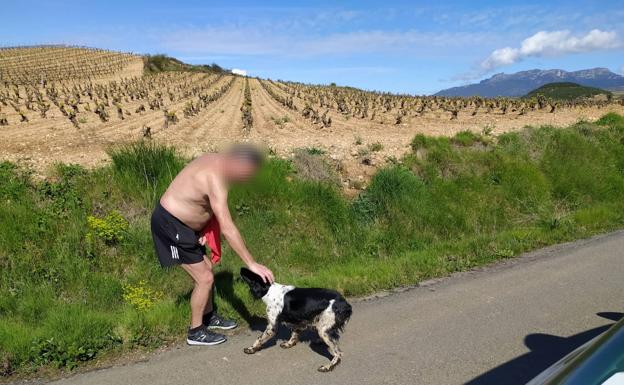 Denunciado por salir a correr entre Baños de Ebro y San Vicente