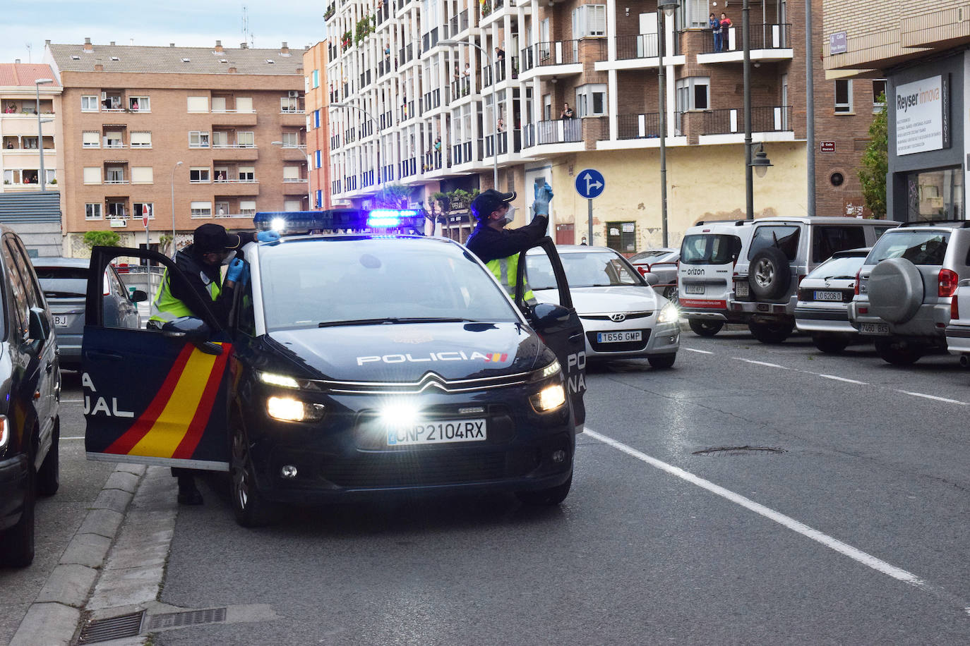 Logroño sigue apoyando cada día a sus héroes. 