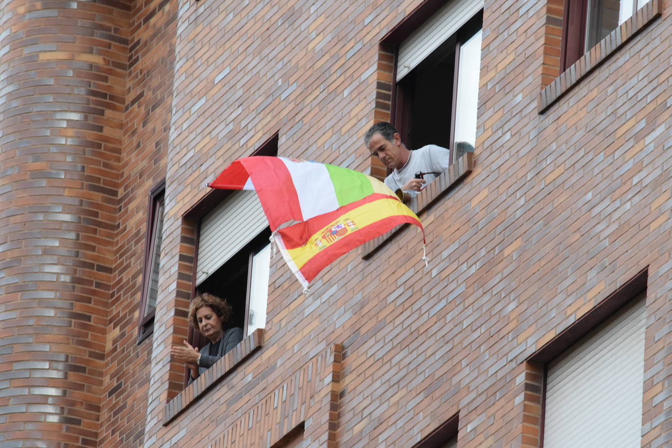 Logroño sigue apoyando cada día a sus héroes. 