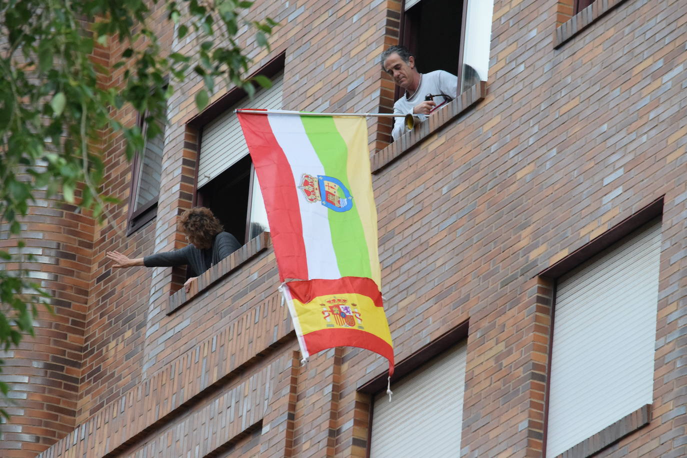 Logroño sigue apoyando cada día a sus héroes. 