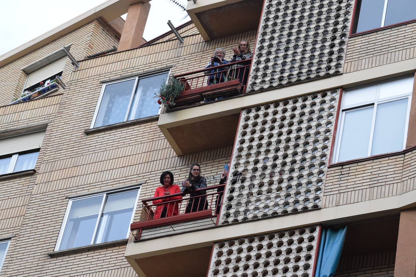 Logroño sigue apoyando cada día a sus héroes. 