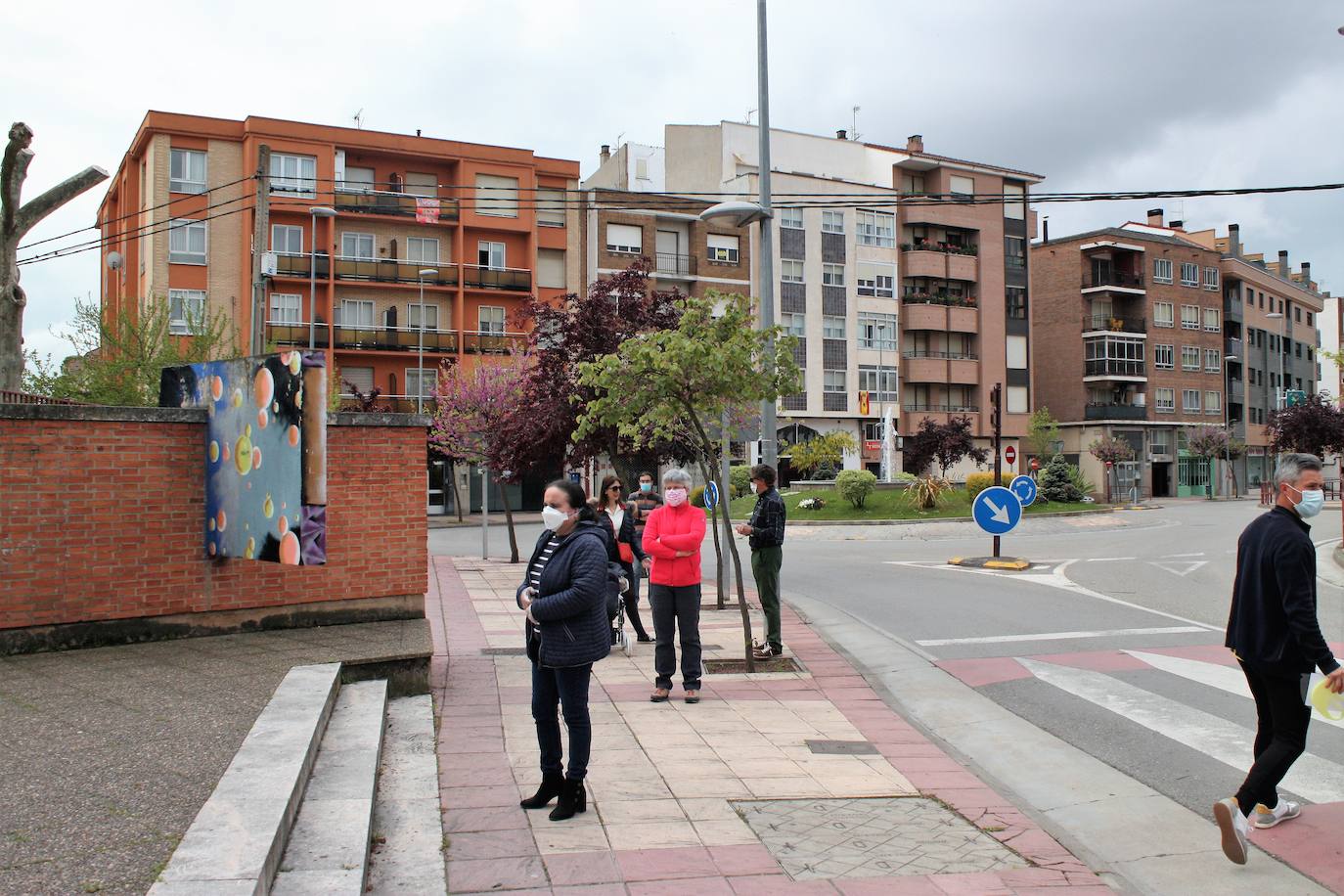 Nájera es uno de los lugares donde este domingo se han comenzado a repartir las pantallas protectoras para los niños.