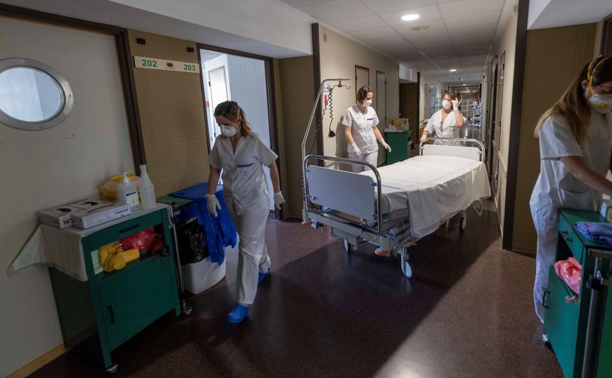 Enfermeras de la planta Covid del Hospital de la Vega de Cieza (Murcia).