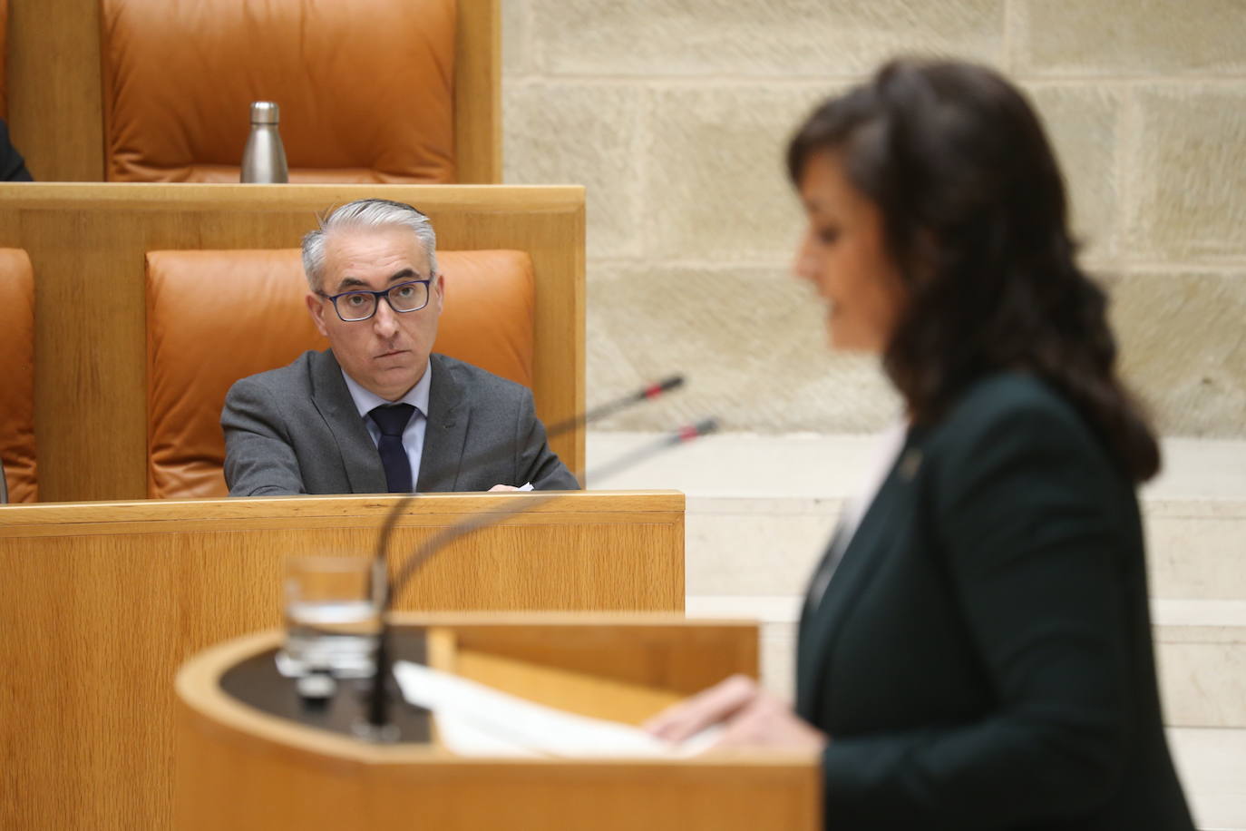 Este jueves se ha celebrado el Parlamento de La Rioja en el que ha comparecido la presidenta del Gobierno regional, Concha Andreu.