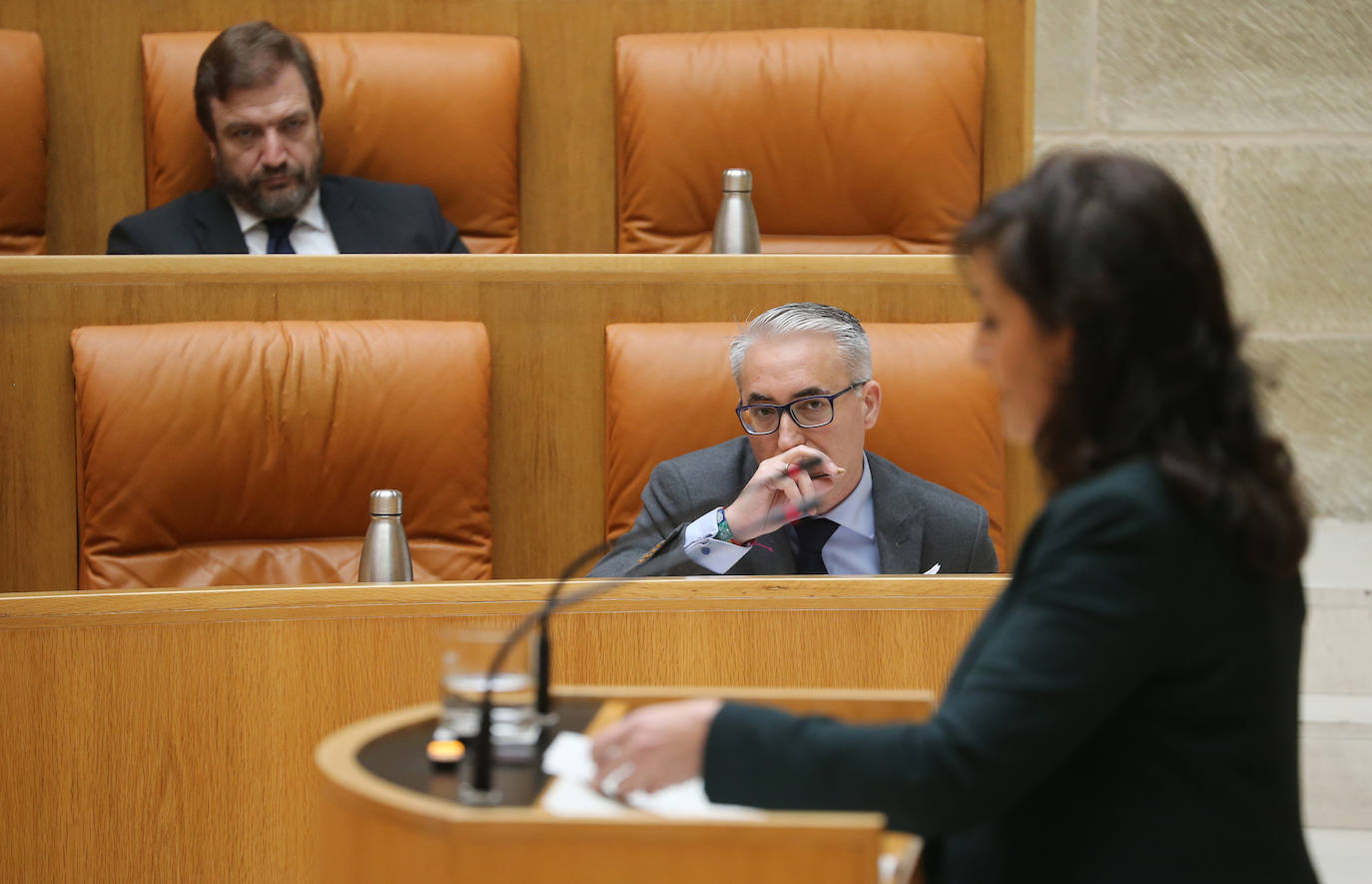 Este jueves se ha celebrado el Parlamento de La Rioja en el que ha comparecido la presidenta del Gobierno regional, Concha Andreu.