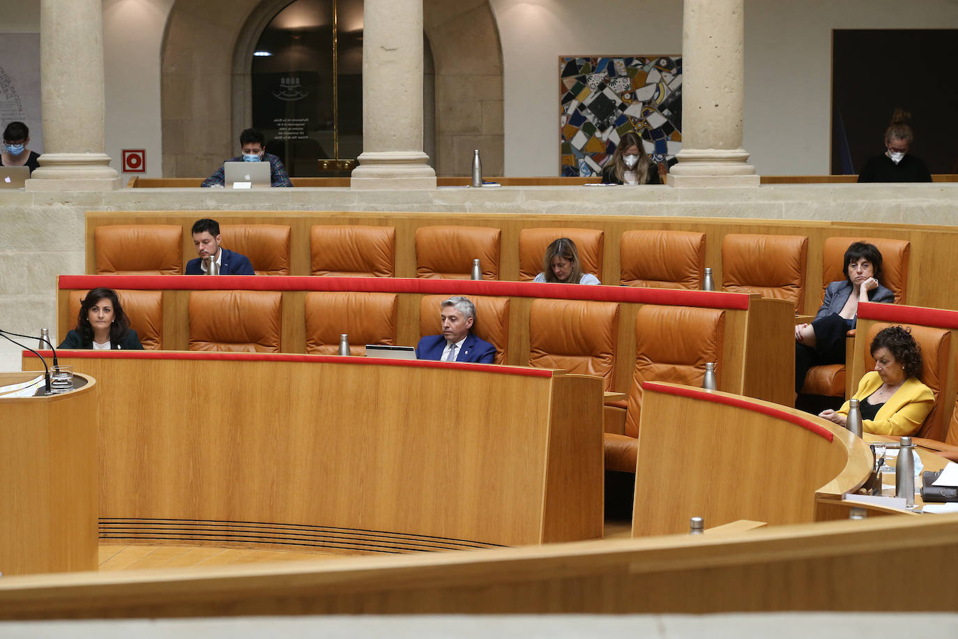 Este jueves se ha celebrado el Parlamento de La Rioja en el que ha comparecido la presidenta del Gobierno regional, Concha Andreu.