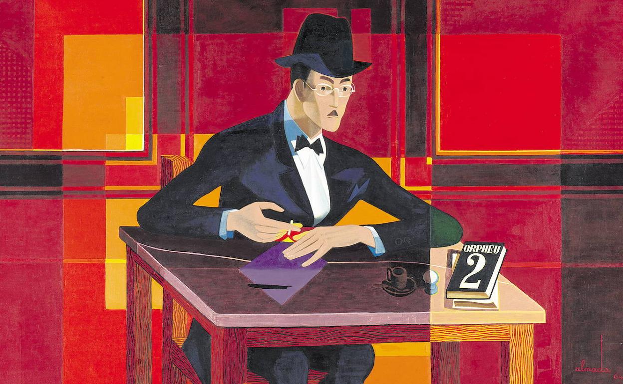 Fernando Pessoa retratado por José de Almada Negreiros. 