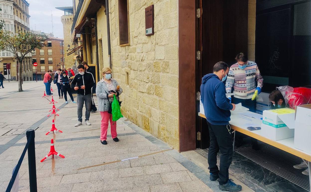 Una anterior distribución de pantallas en Haro.