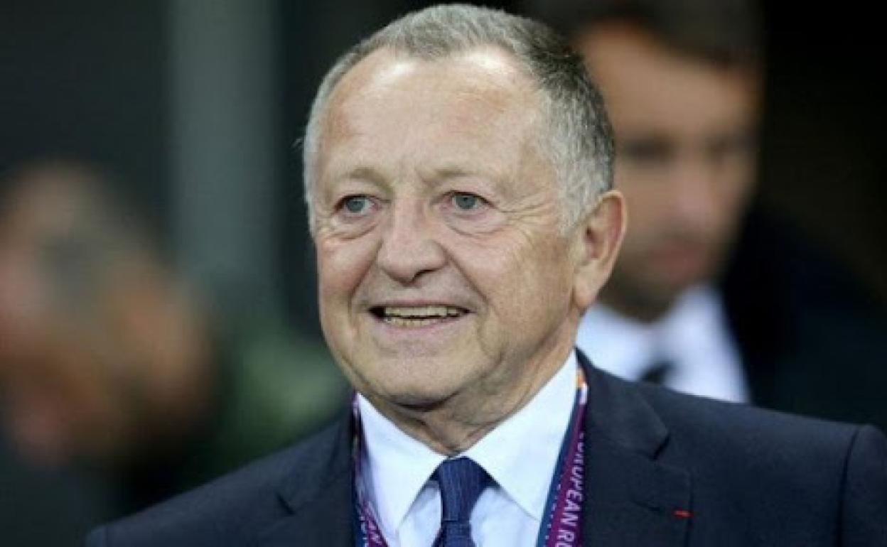 Jean-Michel Aulas, presidente del Olympique de Lyon. 