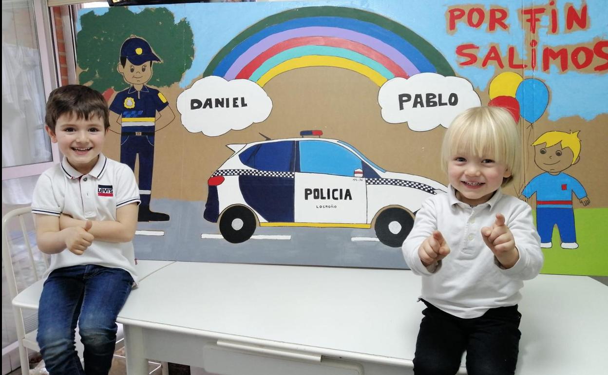 #Nuestracuarentena: el mural de Daniel y Pablo