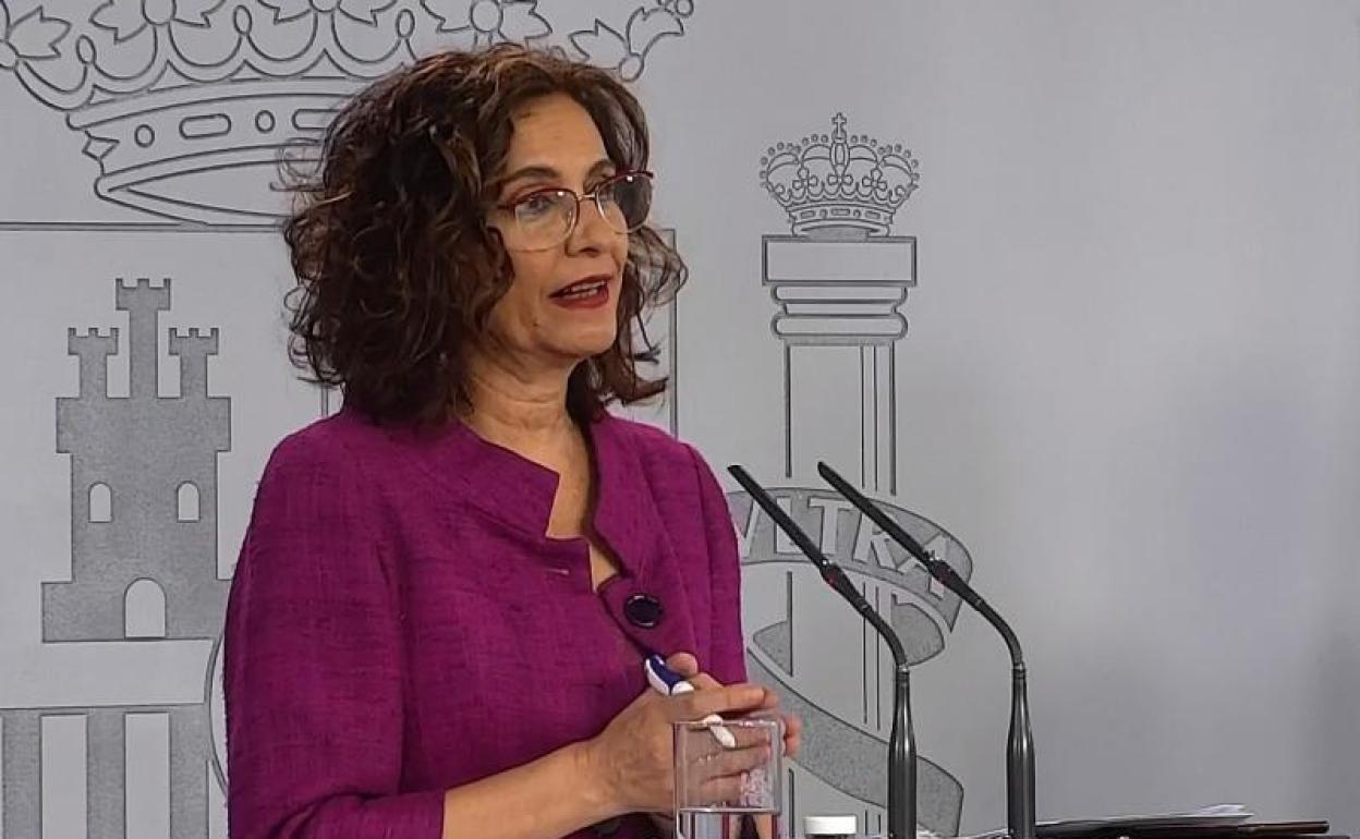 María Jesús Montero, ministra de Hacienda y portavoz del Gobierno 